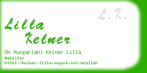 lilla kelner business card